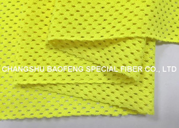 200gsm modacrylic blend mesh hi-vis yellow